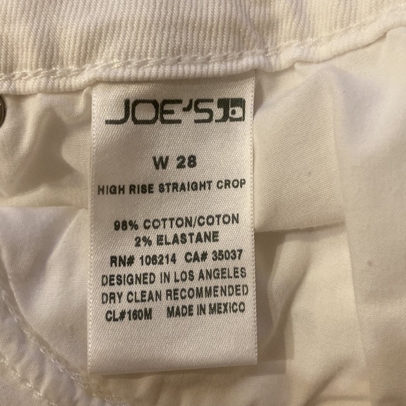 Joe’s Jeans High Rise Frayed Straight Crop - Picture 6 of 6